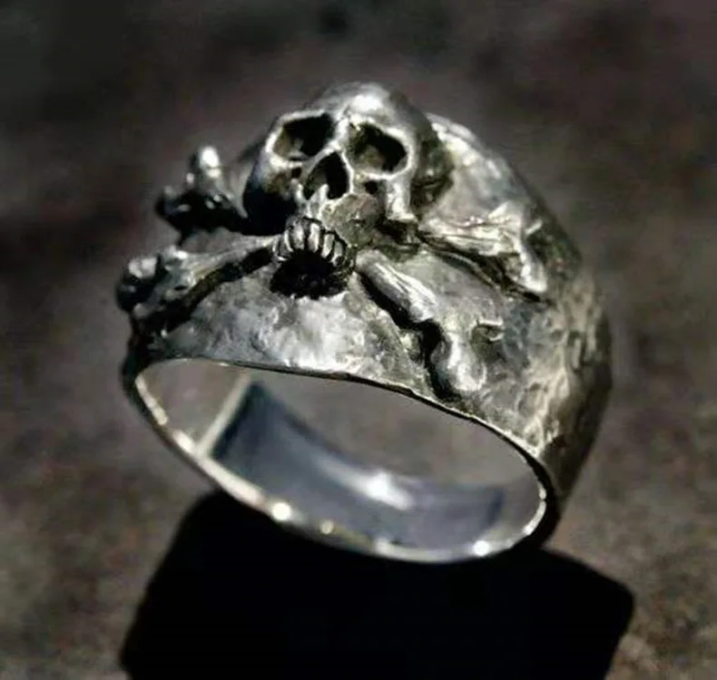 

Fashion Men's Ring European And American Style Punk Retro Nostalgic Skull Ring 2022 Latest Boy Ring Hot