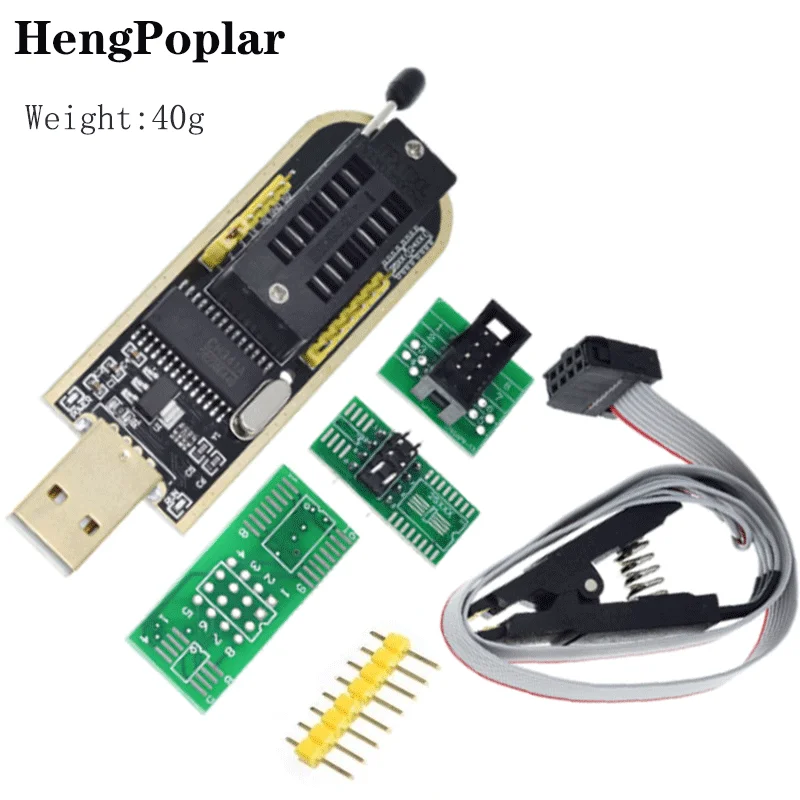 

CH341 CH341A 24 25 Series EEPROM Flash BIOS USB Programmer Module + SOIC8 SOP8 Test Clip For EEPROM 93CXX / 25CXX / 24CXX