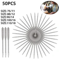 50pcs sewing machine needles sewing machine needles neddle set knitting home for domestic mixed sewing needles threader