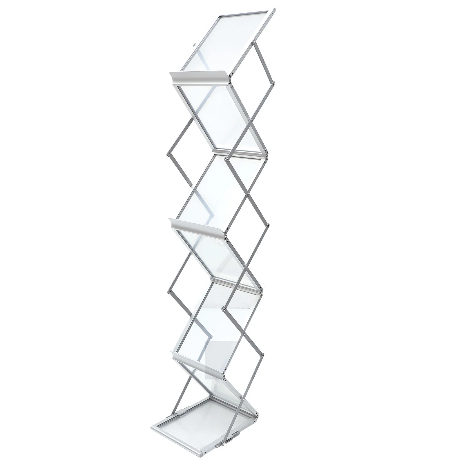 

1Pc Folding Brochure Stand Retail Store Bracket Exhibition Brochure Holder