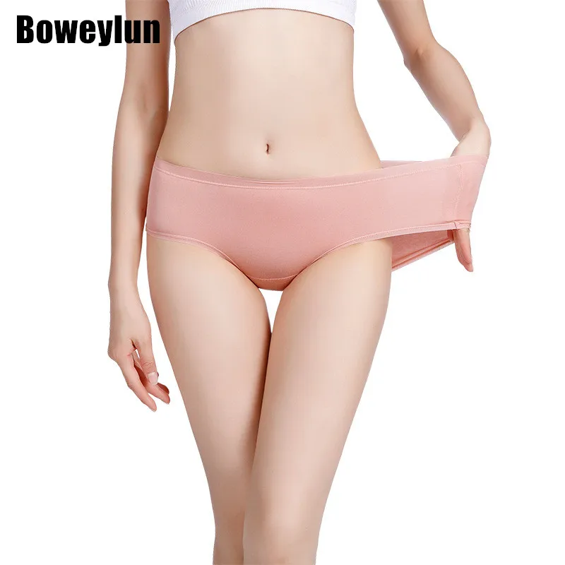 

Boweylun 60S Modal Underpants Wormwood Botanical Antibacterial Panties Women's Comfortable Breathable Mid-Rise Briefs