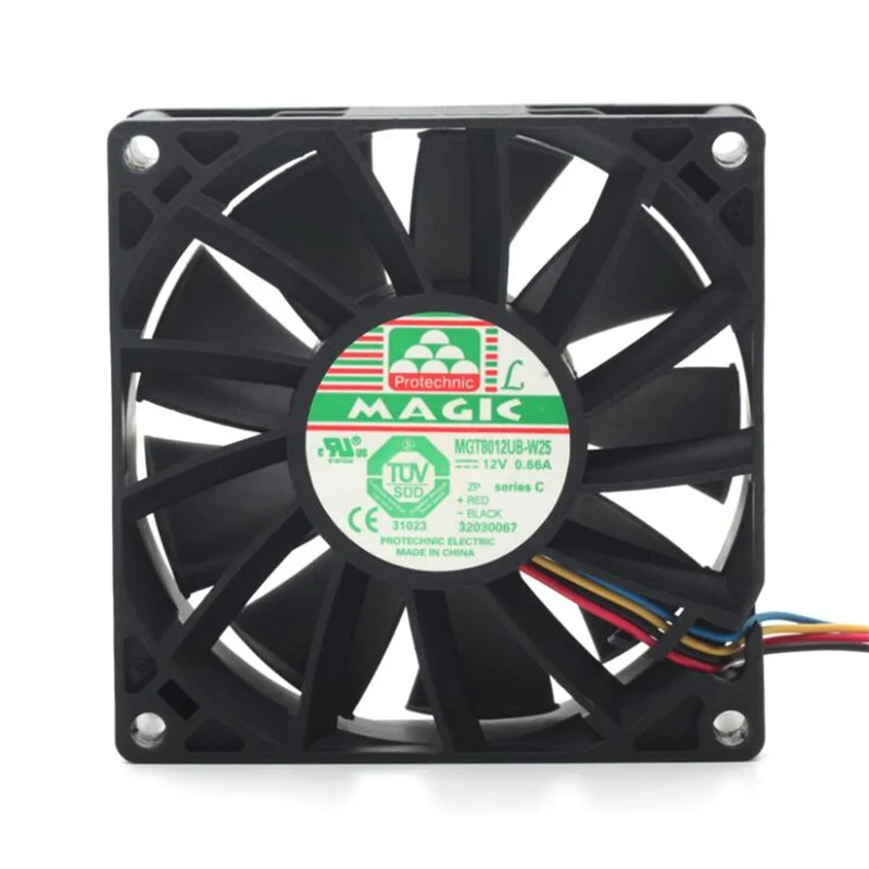8025 MGT8012UB-W25 12V 0.66A четырехпроводной ШИМ вентилятор для охлаждения