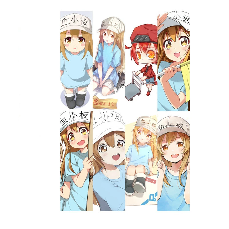 

Hataraku Saibou Cells At Work аниме-закладки водонепроницаемые Прозрачные из ПВХ пластиковая Закладка красивые закладки для книг подарок
