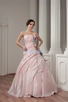 free shipping 2014 fuchsia new design pink dress hot sale good quality custom sizecolor handmade flower ball gown wedding dress