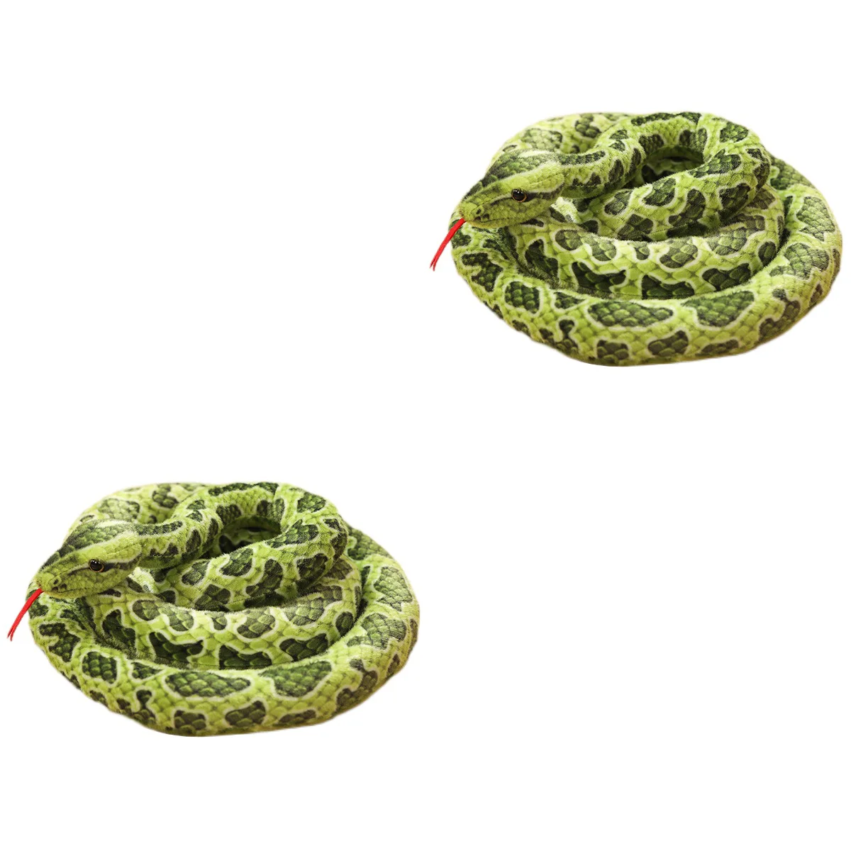 

2pcs Snake Model Plush Snake Model Snake Model Stuffed Snake Snake Prop