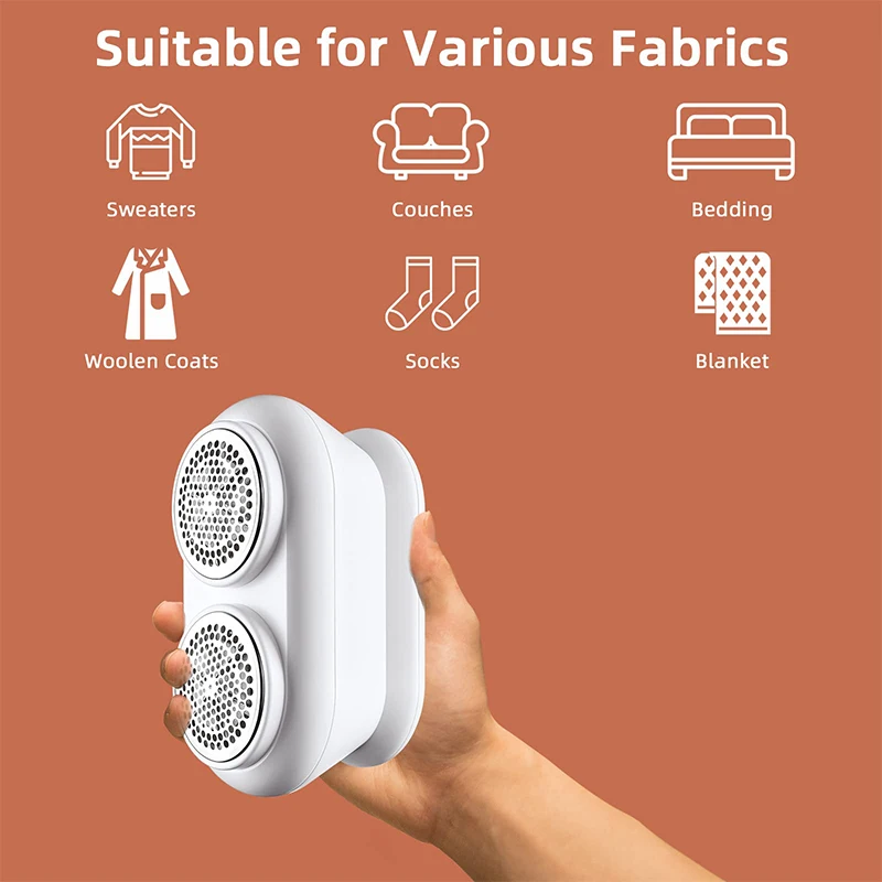 Триммер для одежды с двумя головками и цифровым дисплеем