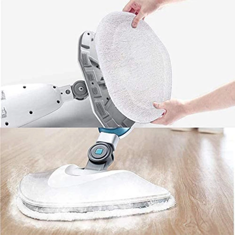 

Steam Mop Cloth Microfiber High Water Absorption No Hair Loss Wet/Dry Use Non Abrasive Highly Absorbent Mop Cloths