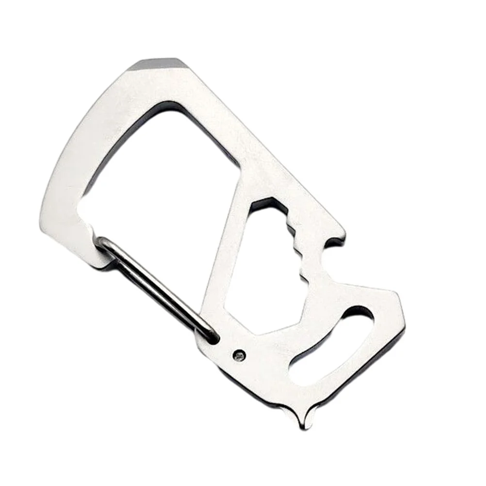 

Carabiner Buckle Steel Stainless Bottle D Opener Hanging Outdoor Hooks Snap Shaped Climbing Spring Shape Openingmultifunction