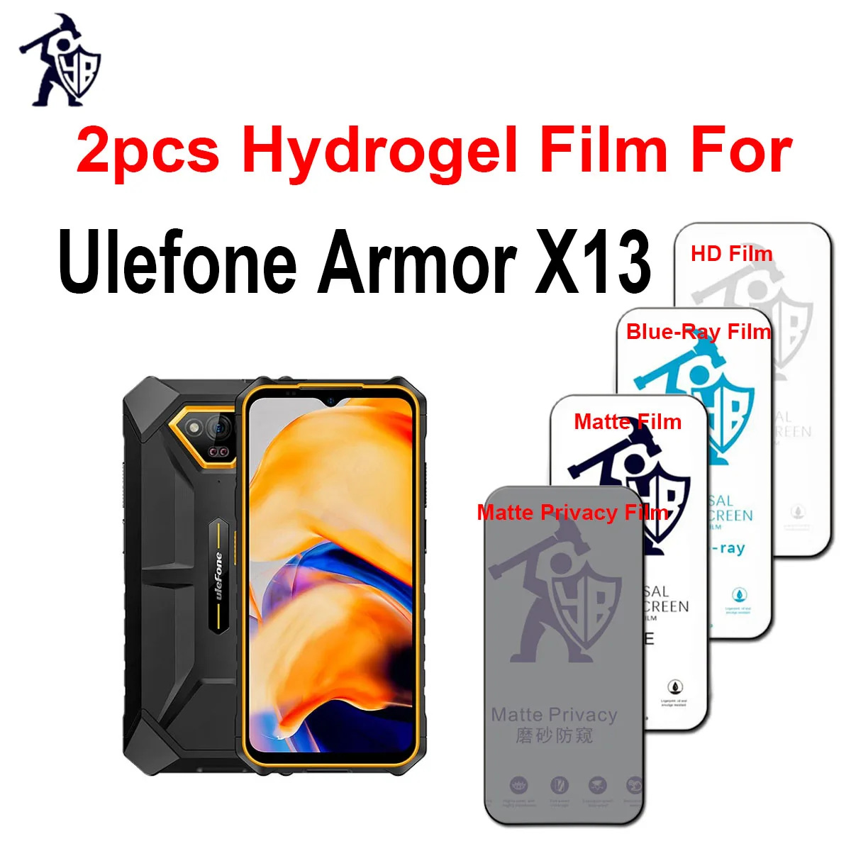 2pcs матовый экран протектор для Ulefone Armor X13 Full Cover HD Anti Spy Matte Protection защиты