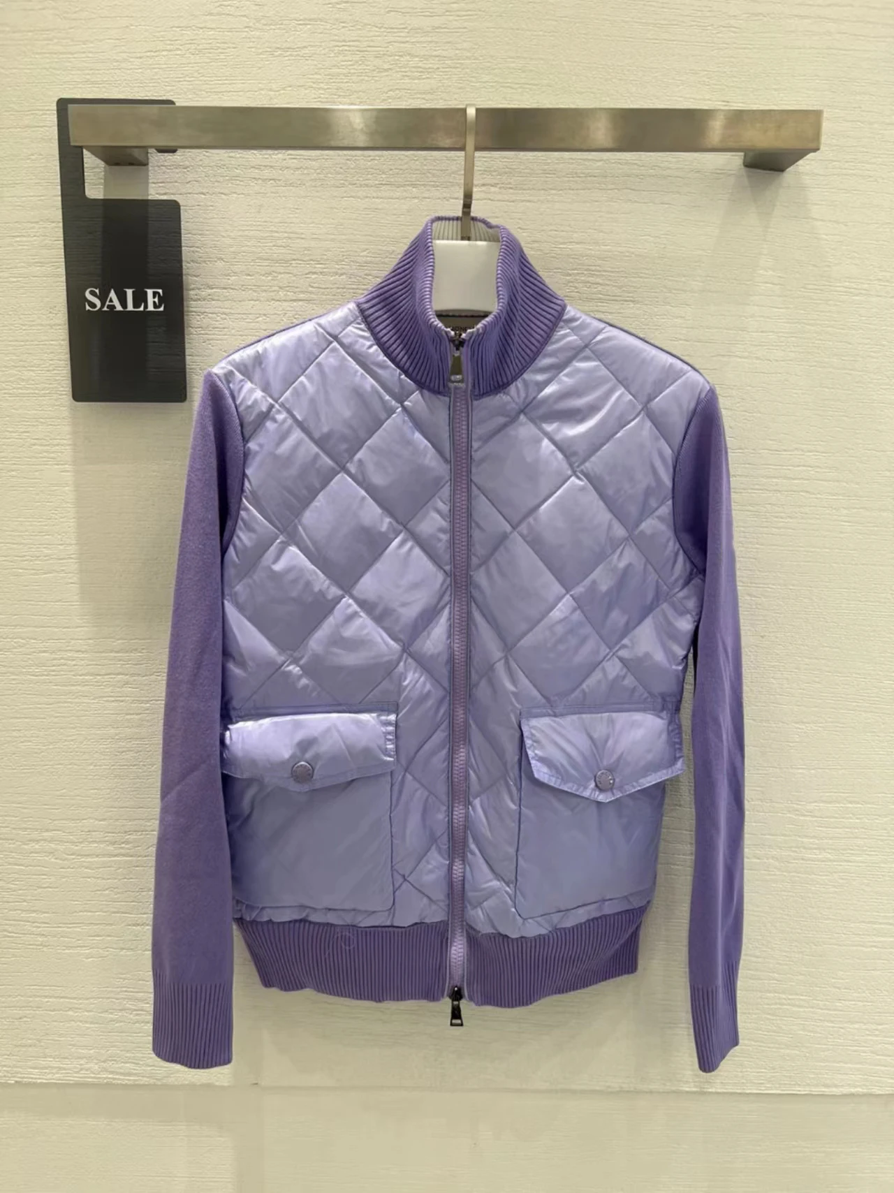

2022 golf down jacket women's light knitted sweater down jacket hooded slim fit slim high-end goose down