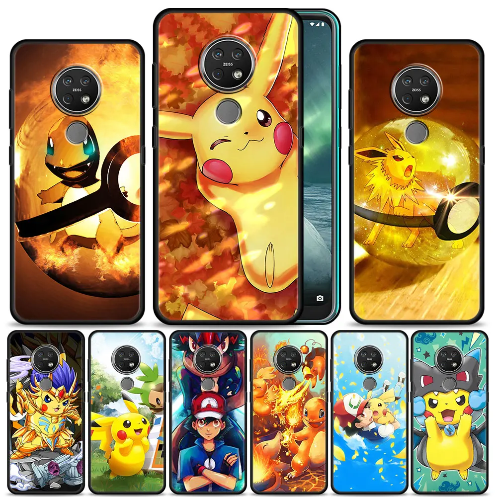 

Case Cover for Nokia G10 G20 G11 G21 G50 5.4 7.2 C20 C21 C30 X20 XR20 X10 3.4 Silicone TPU Fashion Casing Pokemon Go Manga Cute