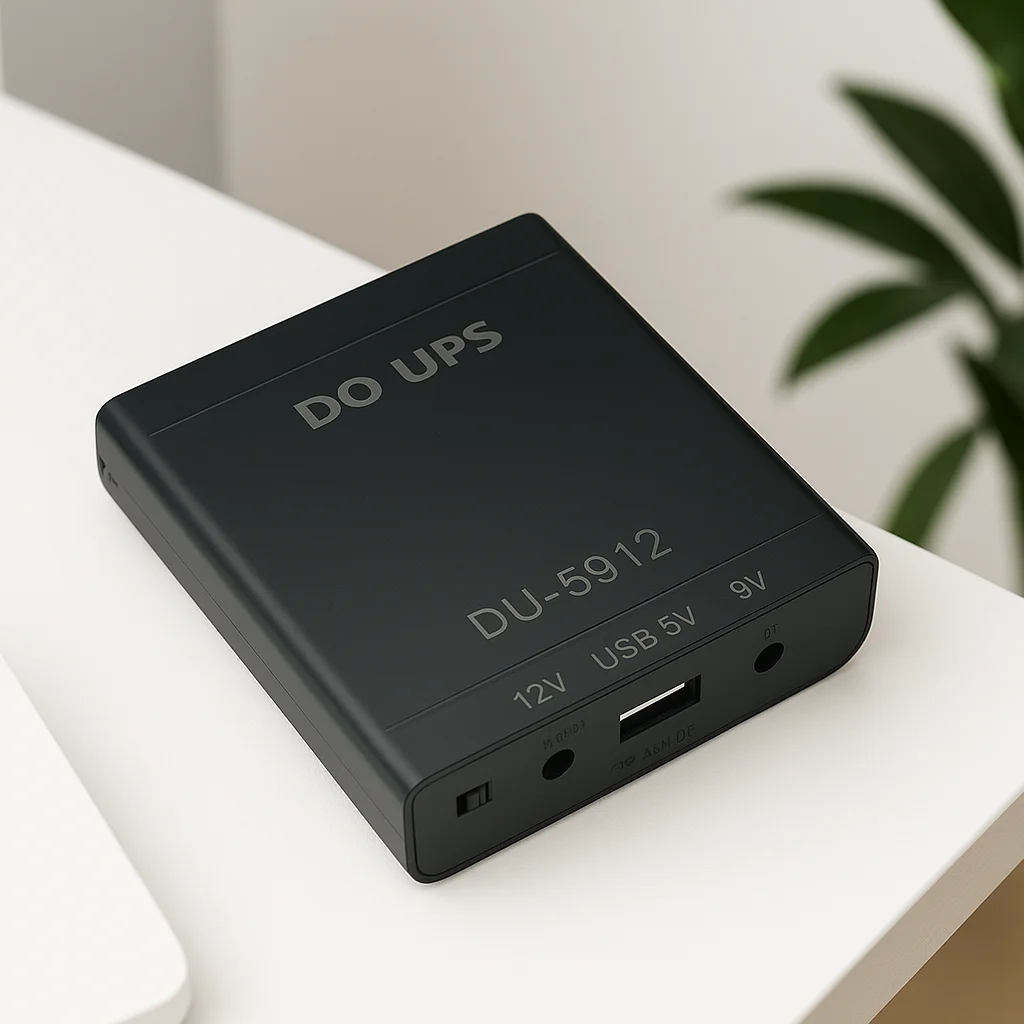 Фото Зимний блок питания UPS 5В/9В/12В, с безопасным автоматическим переключением, сменный отсек для батарей, резервный источник постоянного тока для домашних устройств (батарея не входит в комплект) №2