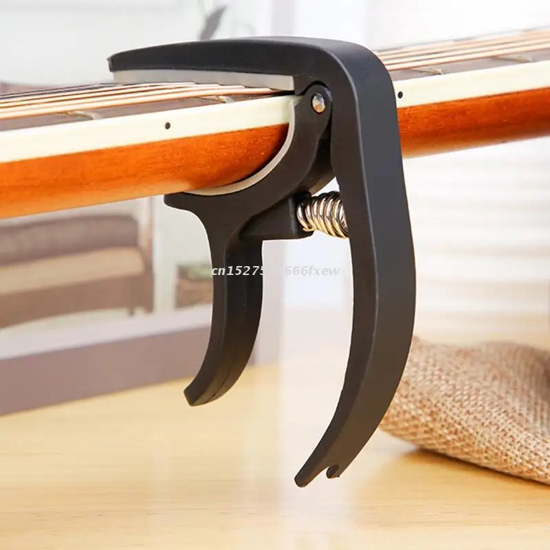 

Adjustable Moving Guitar Capo Nylon Plastic & Silicone Sliding Capo 4 Strings 6 Strings Acoustic Guitar For Tuning Tone