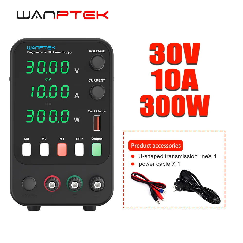 Регулируемый источник питания постоянного тока Wanptek 30 В 10 А 60 5 настольный
