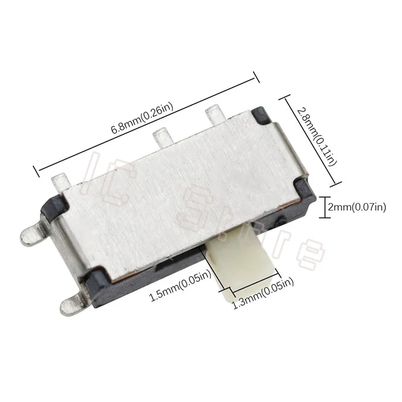1000 шт. тумблер 7-контактный ВКЛВЫКЛ 1P2T SPDT MSK-12C02 SMD мини-ползунковый переключатель для катушки MP3 MP4 белый черный (art.: 3920cc7cd4035) - 3920cc7cd4035