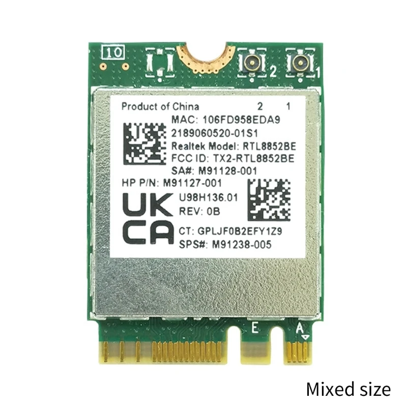 Wi-Fi 6 беспроводной Wi-Fi адаптер AX1800 RTL8852BE Двухдиапазонная карта Wi-Fi + фотоэлемент-адаптер Wlan (art.: 3920c1c4eabc0) - 3920c1c4eabc0
