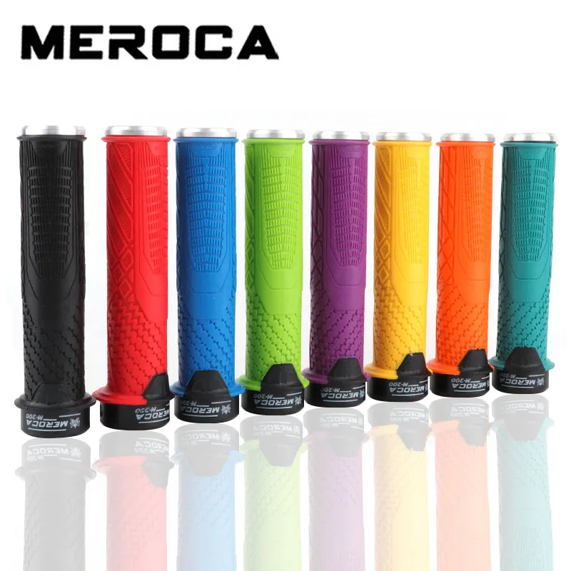 

MEROCA mountain bike bike riding non-slip grip cover universal lockable rubber handle bicycle grips