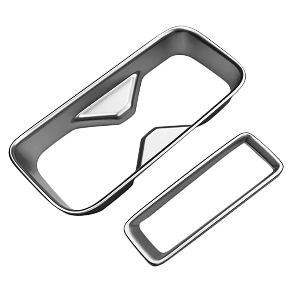 

Auto Matte Silver Center Console Water Cup Holder Decoration Cover Trim Stickers for Honda HRV HR-V Vezel 2021 2022