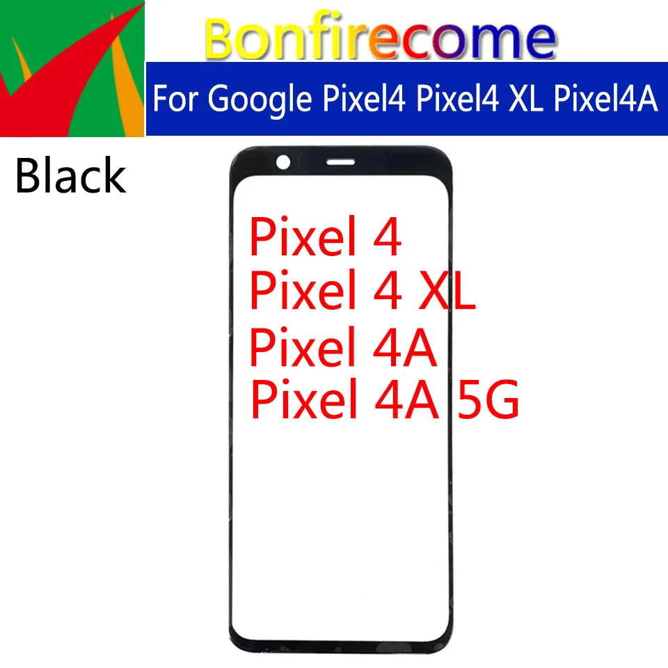 

10 шт./партия внешний экран для Google Pixel4 XL сенсорный экран передняя стеклянная панель ЖК-объектив для Pixel 4A 5G переднее стекло