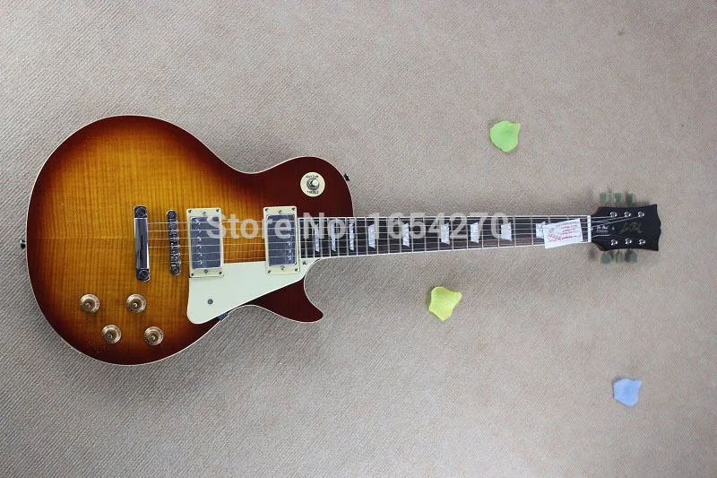 

New Arrival Honey Cherry Burst LP Standard In Stock High Quality Best guitar 150604