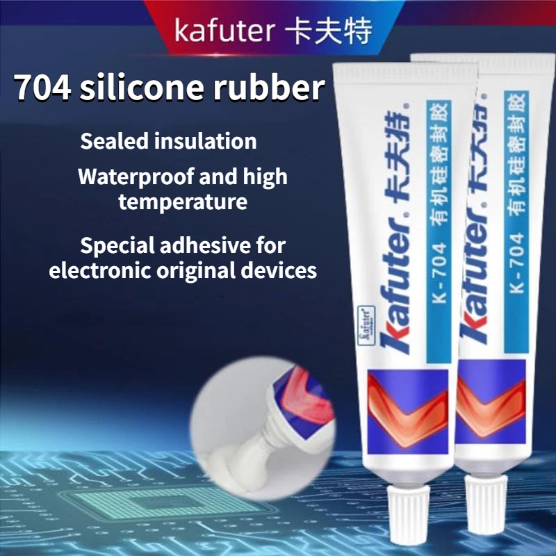 

Kafuter 45g Silicone Industrial Adhesive K-704 705 704B RTV Silicone Rubber White Balck Transparent Glue