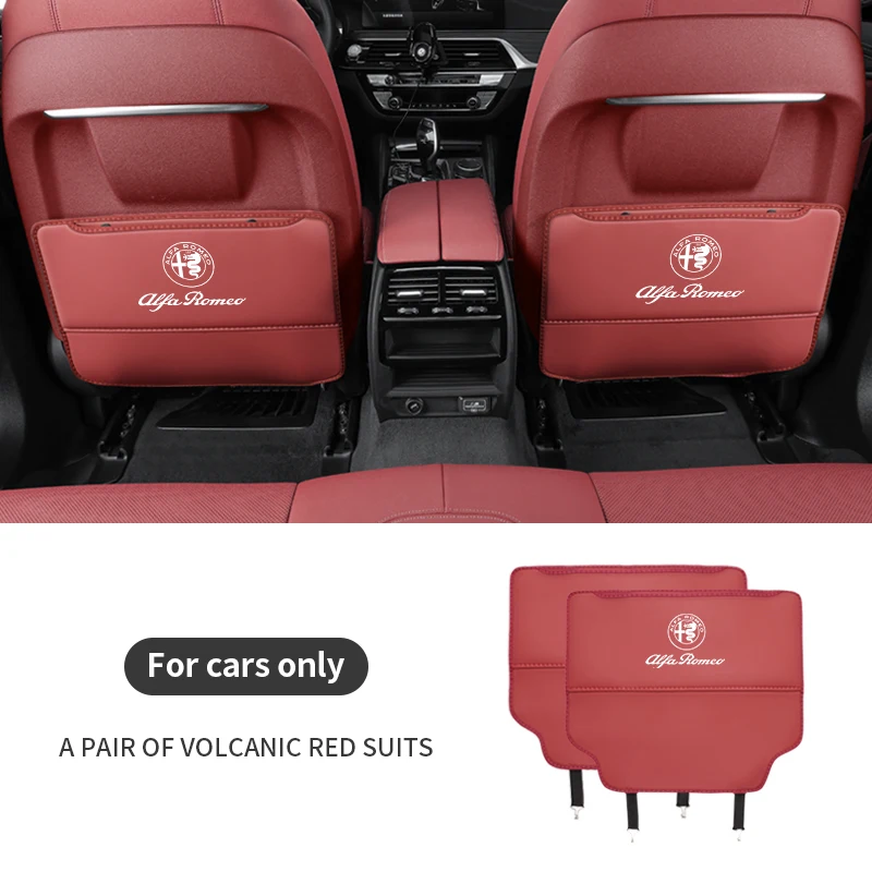 

Защита спинки автомобильного сиденья, противоударная накладка, сумка для хранения заднего сиденья Alfa Romeo 147 156 159 Giulia Tonale Stelvio Giulietta Mito Milano