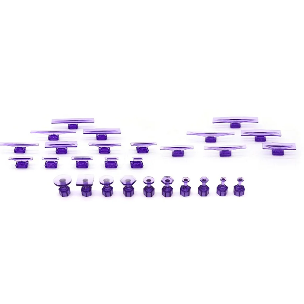 Onglets à colle en Nylon violet, 28 pièces, outils de débosselage, réfrigérateur, Machine à laver pour Automobile, nouveau Style
