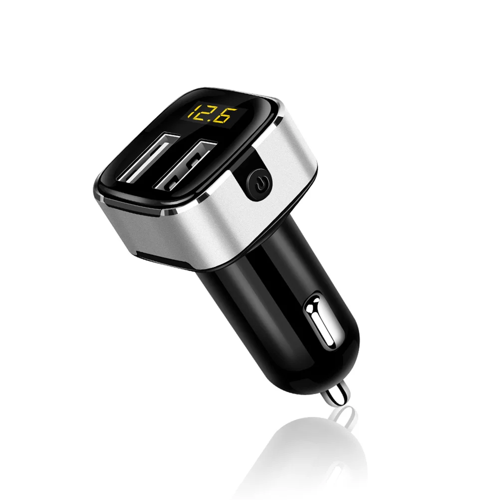 

Цифровой. Автомобильный адаптер с двумя Usb-портами, 5 Вт, 12-24 В, 5 В, а