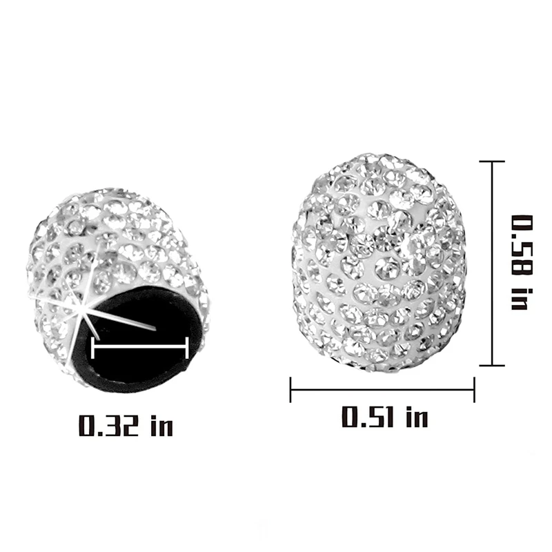 12 шт. блестящая крышка клапана автомобильной шины пылезащитная отделки