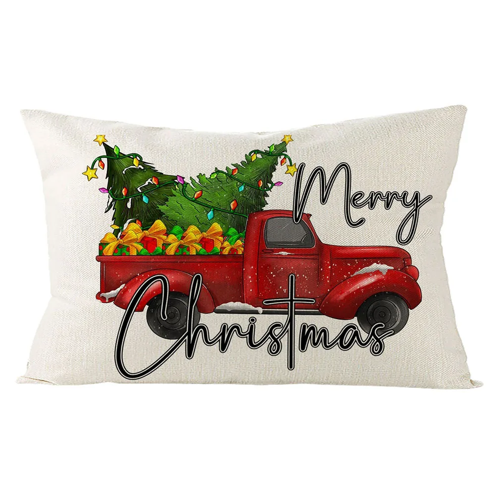 

1PC 30*50cm Pillowcase Christmas Xmas Cushion Cover Pillow Case Sofa Home Décor Santa Claus Garden Home Decoration Pillows