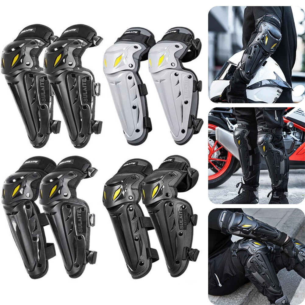 

Motocross Knee Pads Thickened Motorcycle Protection Knee Gear Off-Road Motorcycle Elbow Guard Knee Pad Protector Kit for Cycling