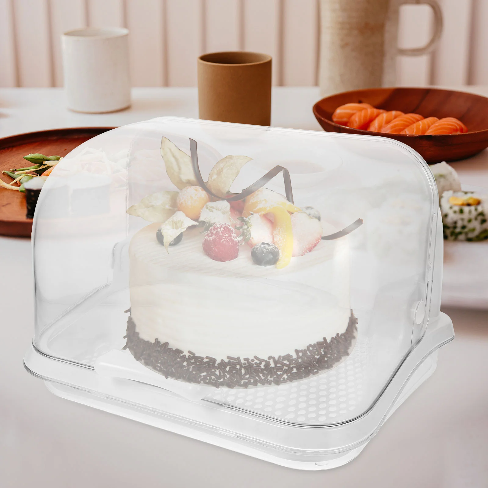 

Pastry Storage Box Water Cup Organizer Baby Drainer Infant Tableware Holder Coffee Mug Feeding Container