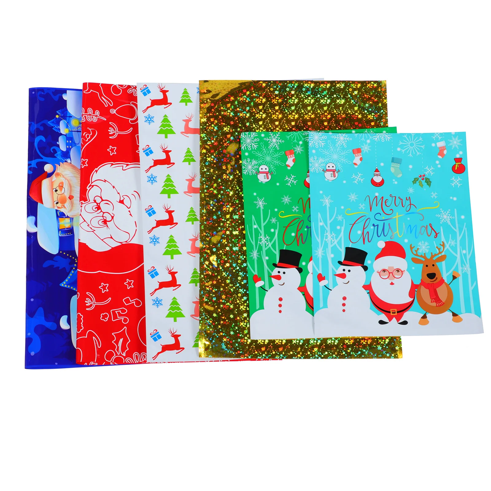 

Christmas Giftcandywrapping Santa Cookie Favor Sack Decor Pouches Goodie Tree Party Treatkids Holiday Claus Treats Package Snack