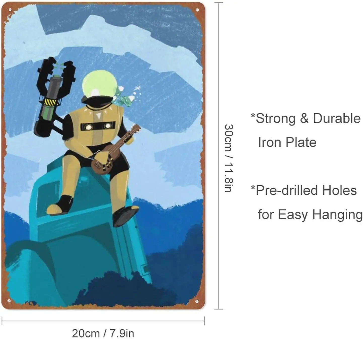 Плакат Rsk of Rn 2 Gme Metl Sgn Tn Retro Wll для дома улицы груди бродяга клуба