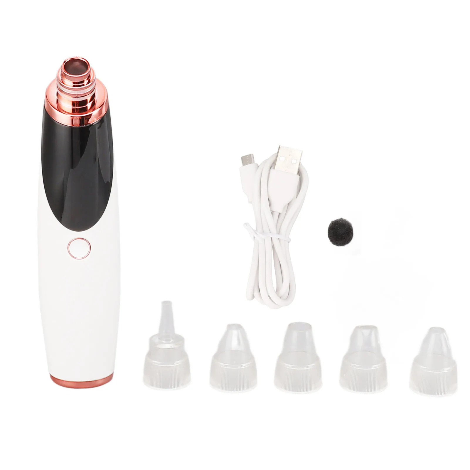 

Facial Pore Cleaner Deep Cleansing Reduce Pimples Strong Suction Vacuum Blackhead Remover 5 Heads for Nose for Beauty Salon