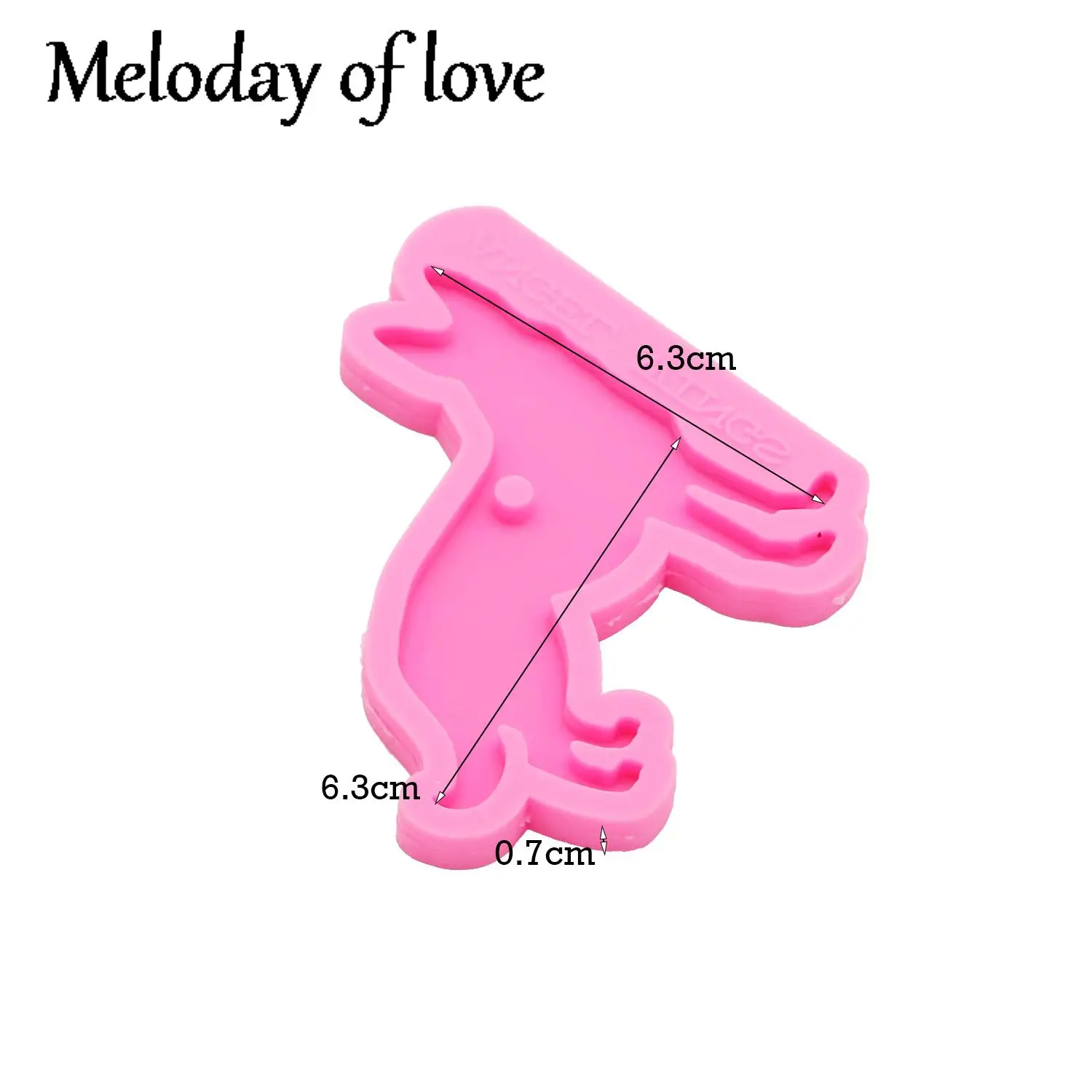 Блестящие различные формы для собак брелков DIY эпоксидная смола брелки