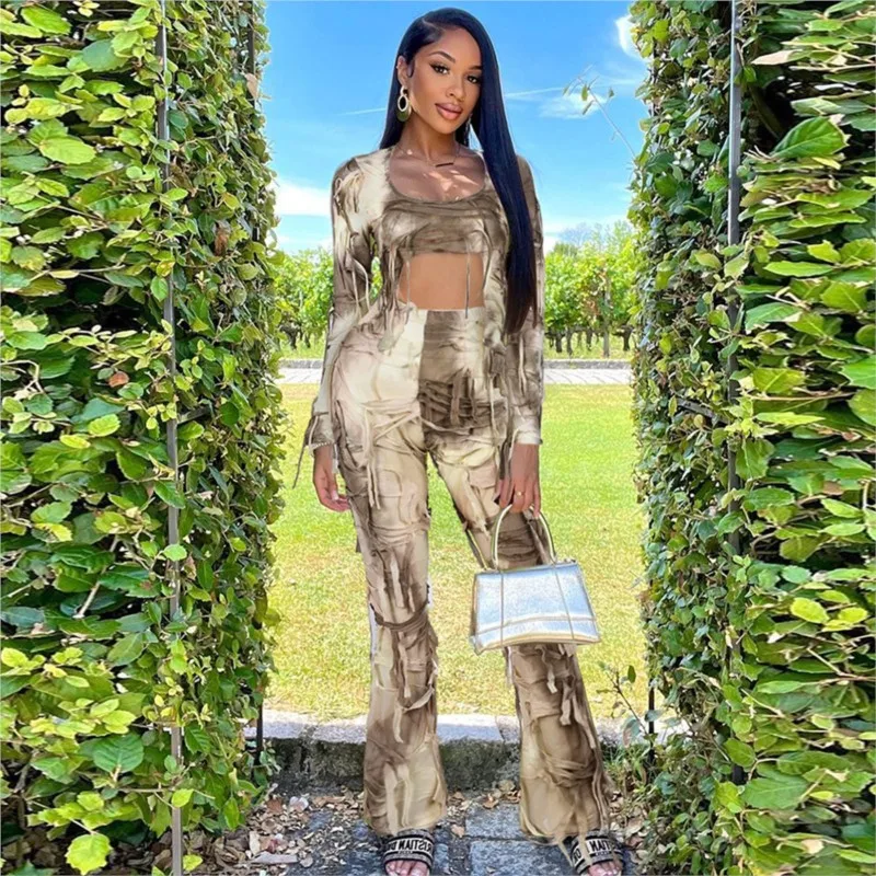 

Pareo Beach Clothes For Women Summer 2023 Swim Cover Up Bathrobe New Dye Trousers Leisure Suit Print Spandex Dress Ladies