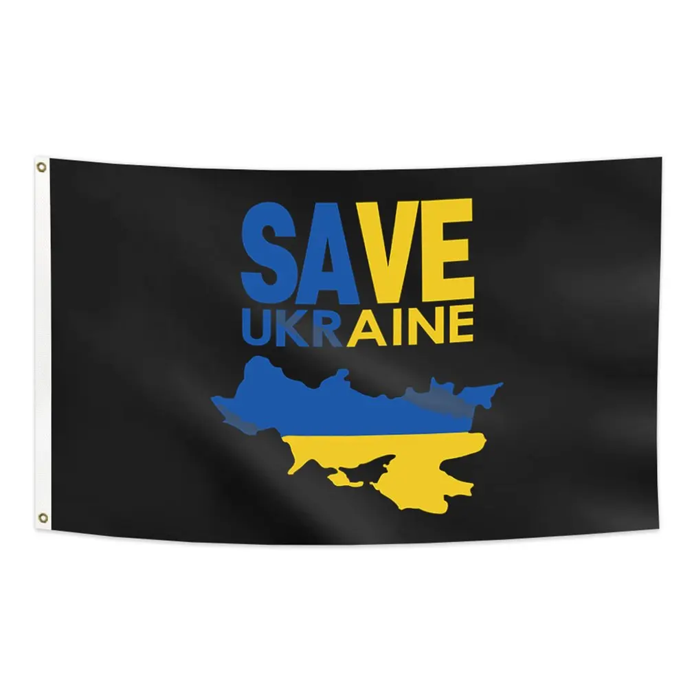 

90*150cm Ukraine Friendship Flag Ukrainian Flag SOS Save Ukraine Ukraine Country Solidarity Flag Activity Decoration Wholesale
