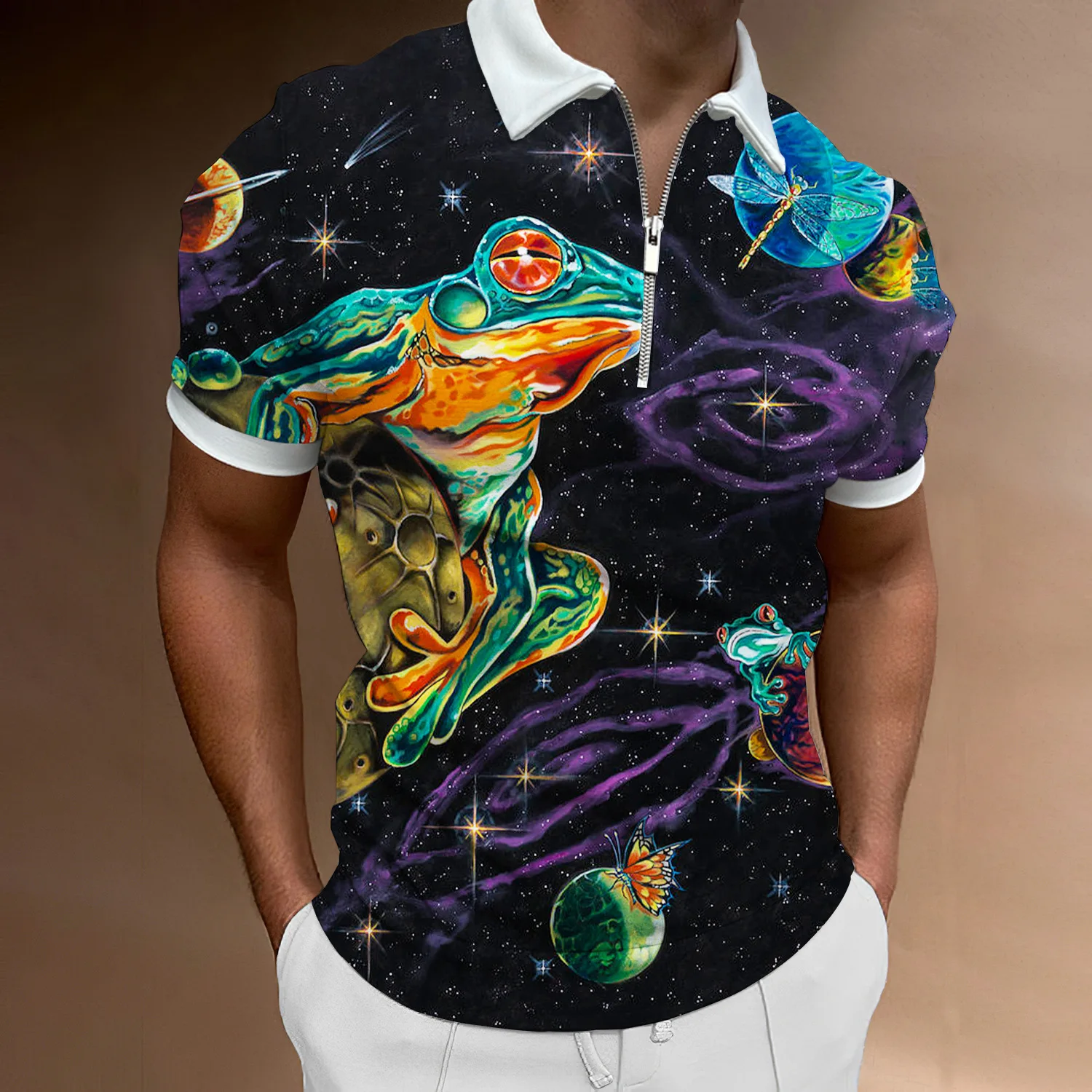 

Бесплатная доставка, футболка с принтом тигрового лица, рубашки поло, Повседневная быстросохнущая мужская одежда с короткими рукавами, новинка 2022, рубашка поло для мужчин