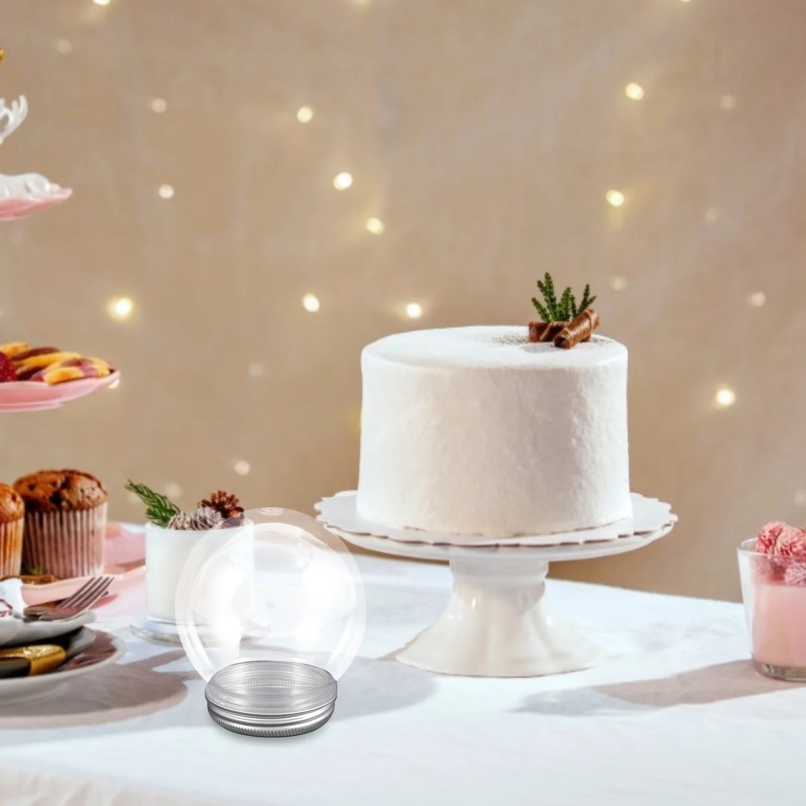 10 шт. DIY прозрачный пластиковый водяной шар снежный с завинчивающейся крышкой (300