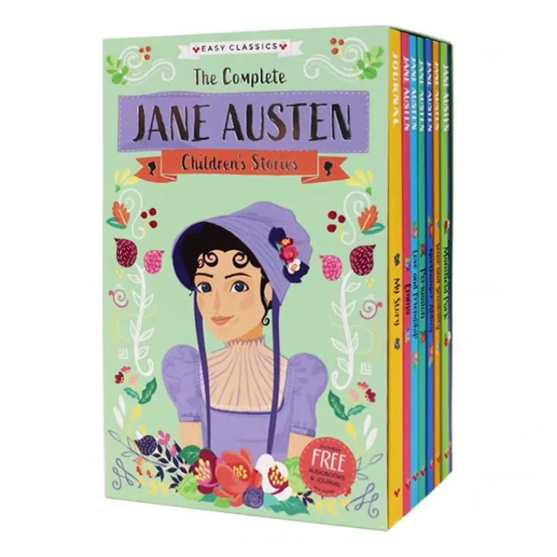 8 шт./набор, детские книги для чтения Jane Austen