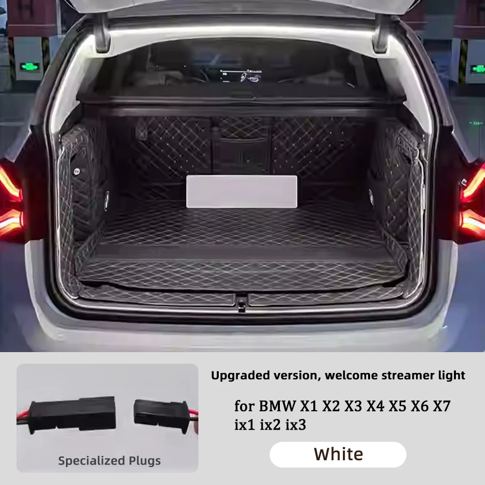 

Задняя полоса багажника для BMW X1 X3 X5 X7 ix1 ix2 ix3 E70 FF15 E71 F25 G01 G02 G07 Яркий светодиодный силикон