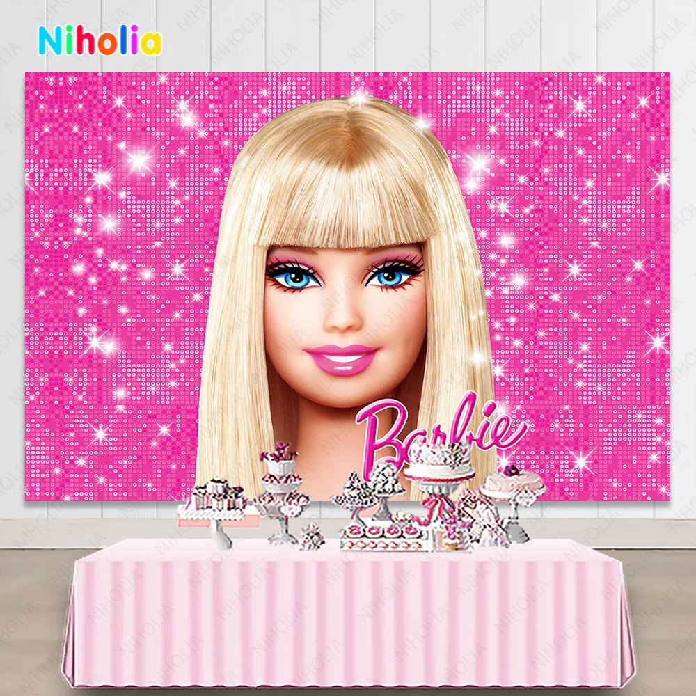 Фон для фотосъемки Barbiee розовый