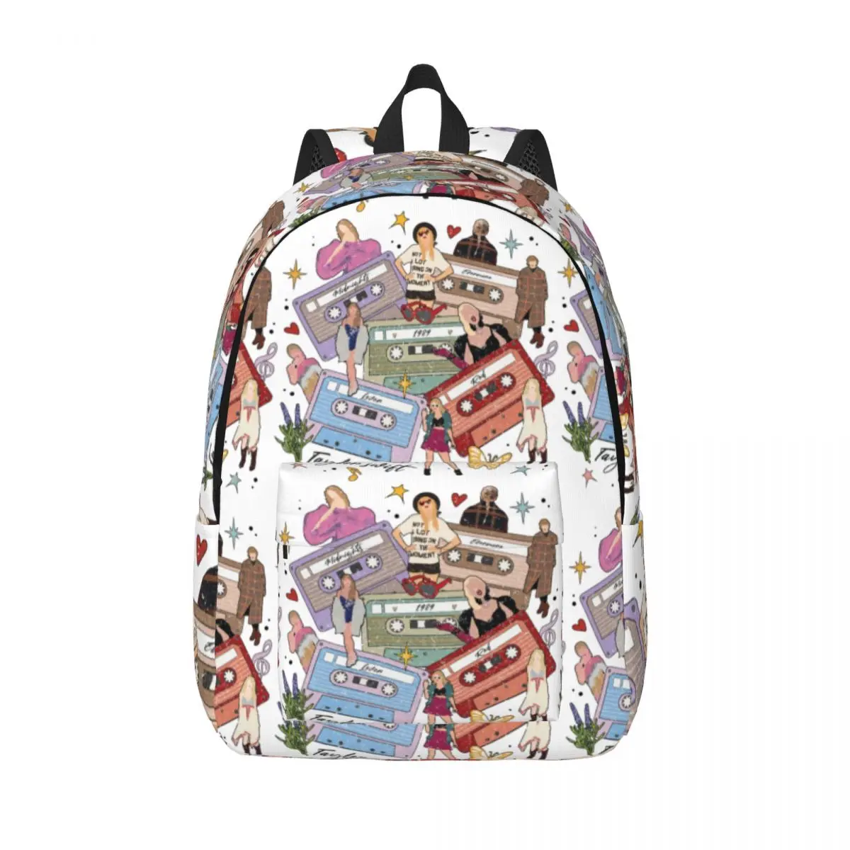 

Taylor Swiftie Cassette Midnights The Eras Tour Backpack for Men Women Student Work Daypack Laptop Computer Shoulder Bag Durable