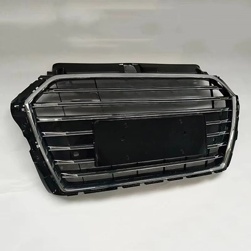 Фото Высокопроизводительный комплект для тюнинга кузова автомобиля из ABS-пластика: передний бампер и решетка радиатора для Audi A3 S3 2017-2019 №4