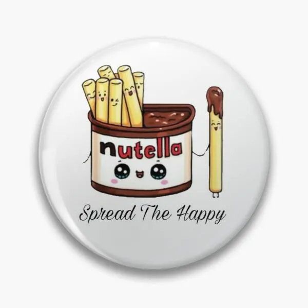 Nutella настраиваемая мягкая булавка для кнопки брошь металлическая модная лацкана