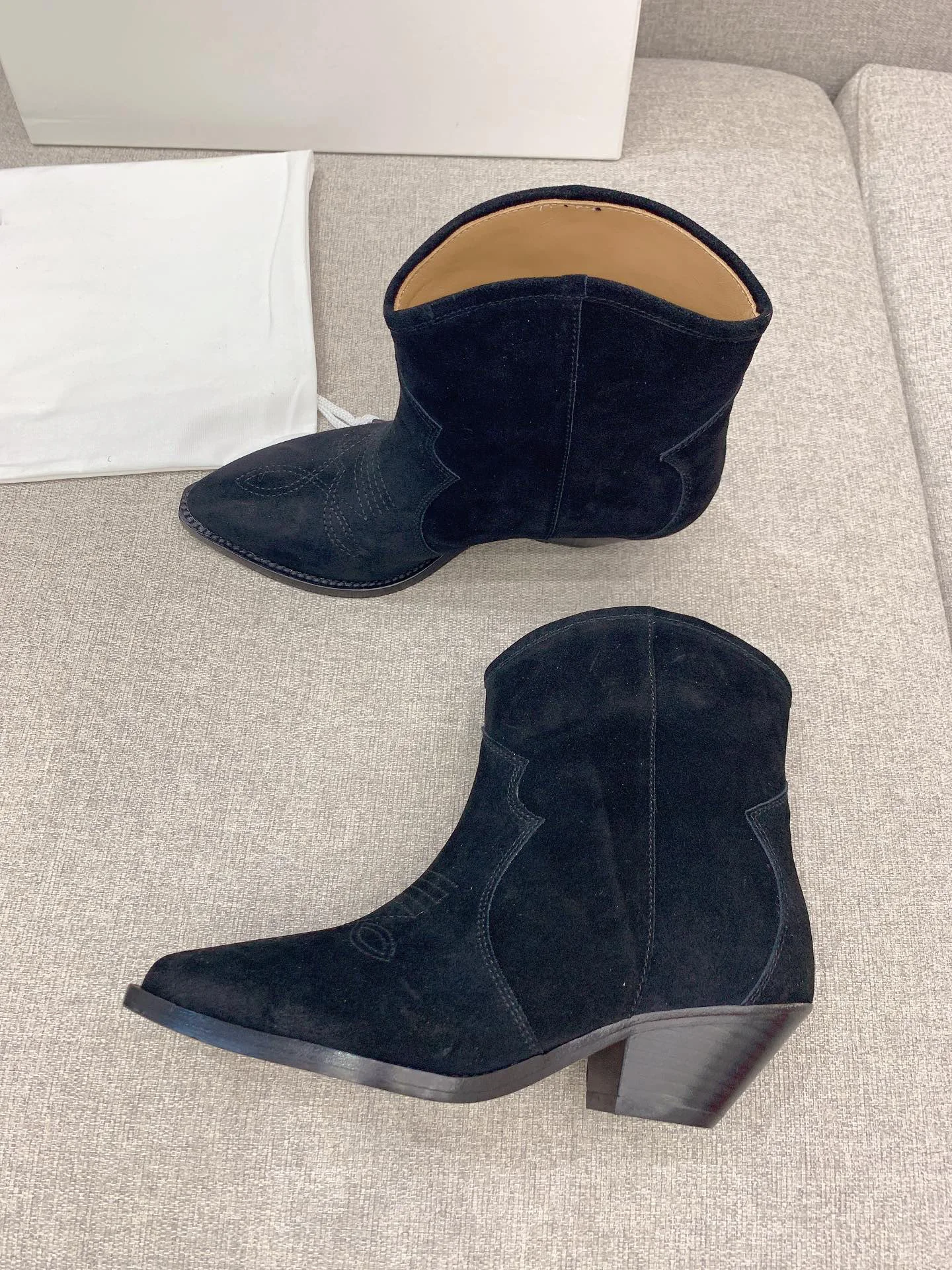 

Paris Shoes Darizo Embroidered Ankle Boots Western Cowboy Boots Cowgirl Cool