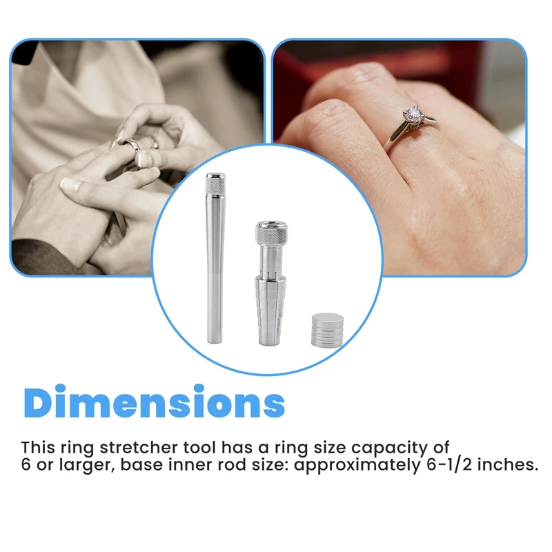 Металлические носилки для колец 6-1/2 дюйма инструмент регулировки обручального