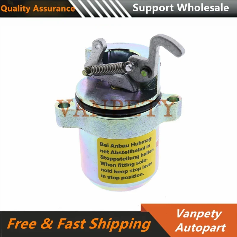 Соленоид отключения топлива 12 В для мини-погрузчика Deutz Bobcat 863 873 постоянного тока