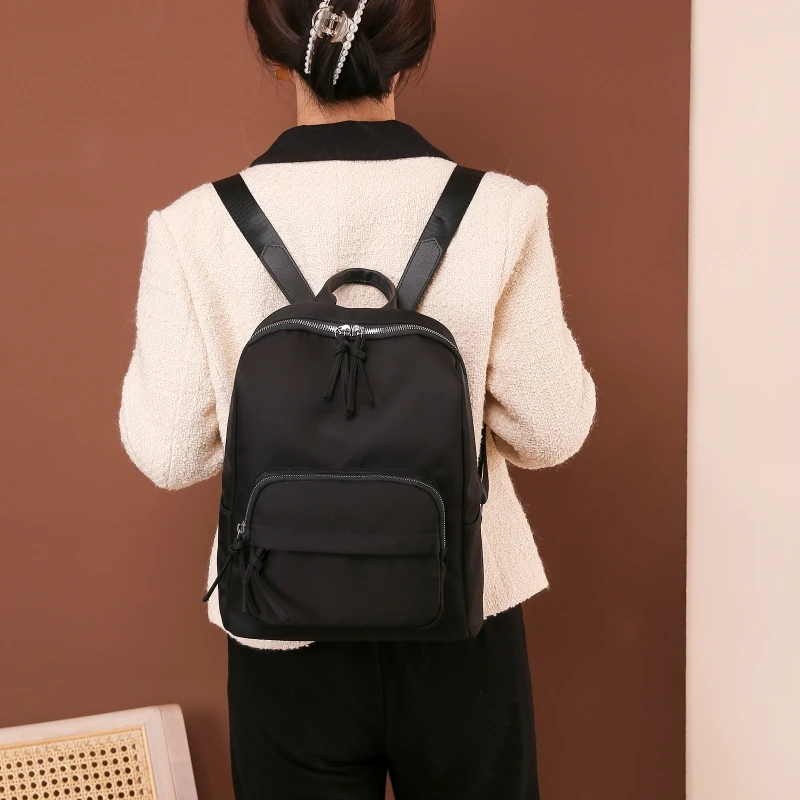 

Women Durable Oxford Cloth Backpack 2022 Student School Bookbag Teen Girls Casual Travel College Daypack Fashion Small Rucksack